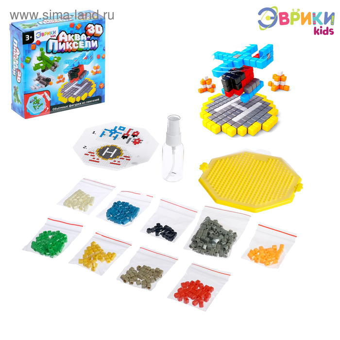 Аквапиксели «Вертолеты», 4 фигуры, 400 деталей
Аквапиксели «Вертолеты», 4 фигуры, 400 деталей