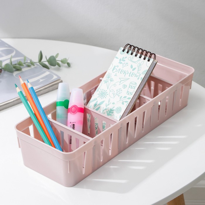 Органайзер с регулируемыми ячейками, 11,2×31,5×6,5 см, цвет МИКС
Органайзер с регулируемыми ячейками, 11,2×31,5×6,5 см, цвет МИКС