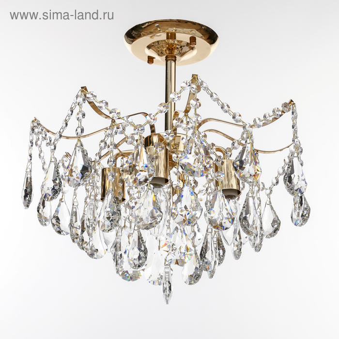 Люстра "Роскошь" 4х60Вт Е14 золото 40x40x40 см.
Люстра "Роскошь" 4х60Вт Е14 золото 40x40x40 см.