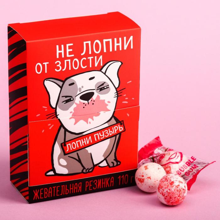 Жевательная резинка «Не лопни от злости»: со вкусом клубники, 110 г.
Жевательная резинка «Не лопни от злости»: со вкусом клубники, 110 г.