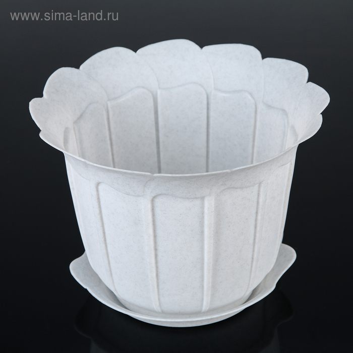 Кашпо с поддоном Laura, 5 л, цвет МИКС 
Кашпо с поддоном Laura, 5 л, цвет МИКС