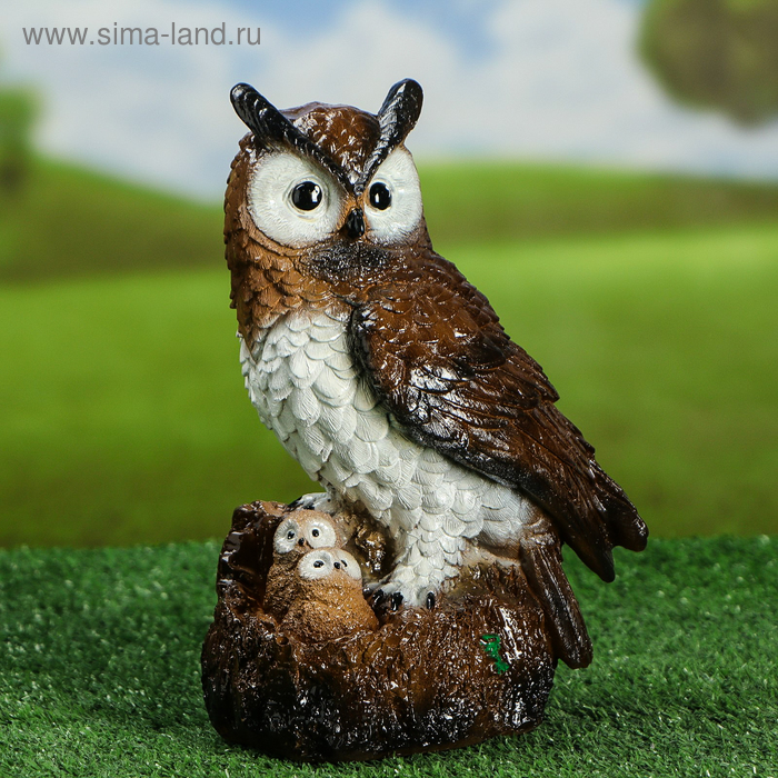 Садовая фигура "Сова с совятами в гнезде", цветная, 24 см
Садовая фигура "Сова с совятами в гнезде", цветная, 24 см