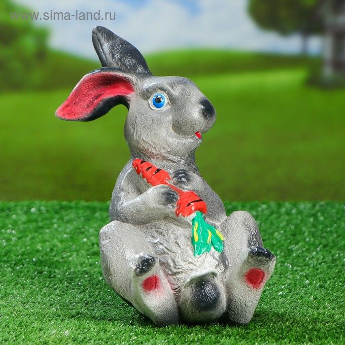 Садовая фигура "Заяц с морковкой", гипс, 24.5 см, микс
Садовая фигура "Заяц с морковкой", гипс, 24.5 см, микс