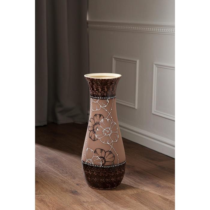 Ваза керамическая "Осень", напольная, роспись, цветы, коричневая, 58 см, авторская работа
Ваза керамическая "Осень", напольная, роспись, цветы, коричневая, 58 см, авторская работа