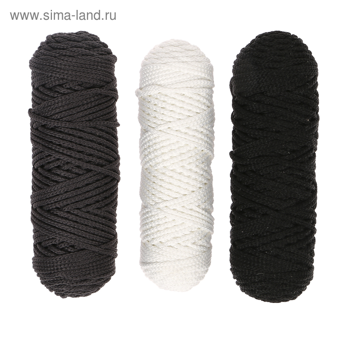 Шнур для вязания полиэфирный 3мм, 50м/105гр, набор 3шт (Комплект 14)
Шнур для вязания полиэфирный 3мм, 50м/105гр, набор 3шт (Комплект 14)