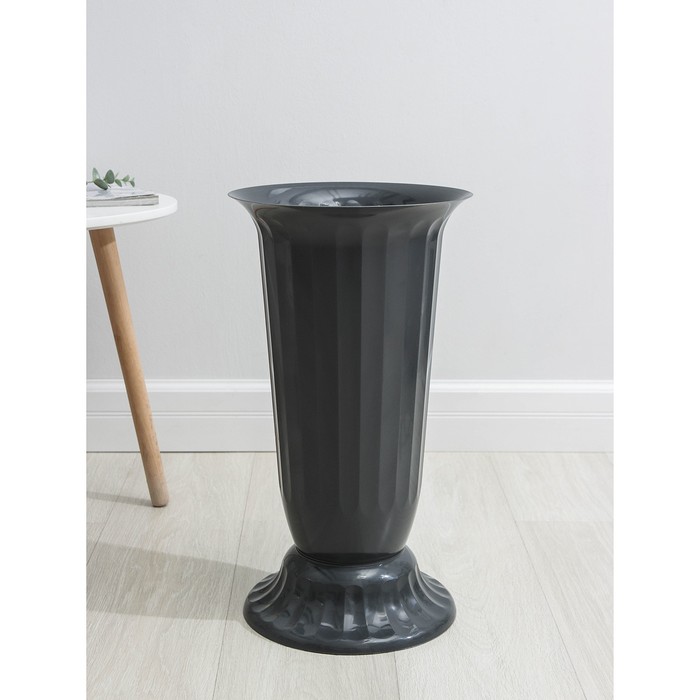 Вазон на ножке «Флора», 12 л, цвет гранит 
Вазон на ножке «Флора», 12 л, цвет гранит