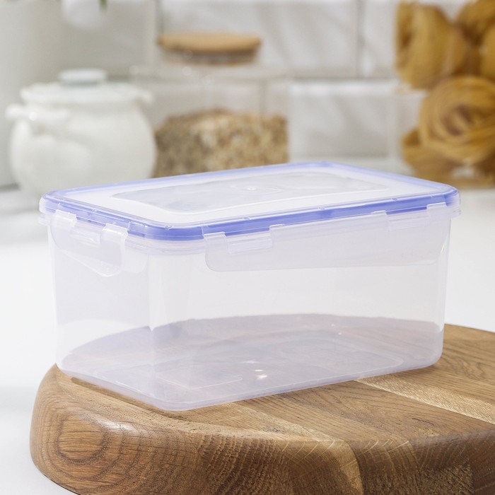Контейнер для пищевых продуктов с зажимом прямоугольный, 1,5 л, цвет прозрачный
Контейнер для пищевых продуктов с зажимом прямоугольный, 1,5 л, цвет прозрачный