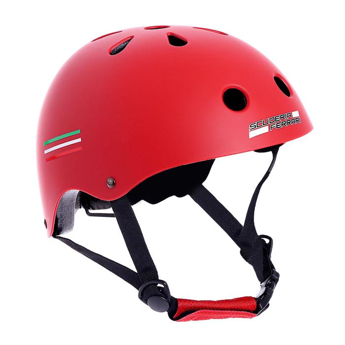 Шлем защитный, детский FERRARI р. S (54-56 см), цвет красный
Шлем защитный, детский FERRARI р. S (54-56 см), цвет красный