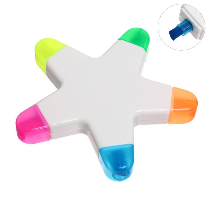 Маркер текстовыделитель Звезда 5 цветов
Маркер текстовыделитель Звезда 5 цветов