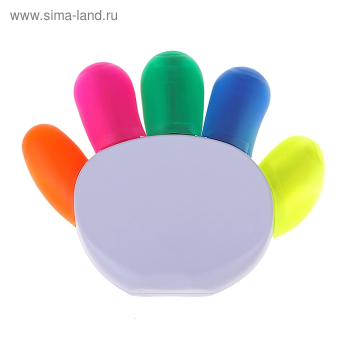 Маркер-текстовыделитель "Рука" 5 цветов
Маркер-текстовыделитель "Рука" 5 цветов