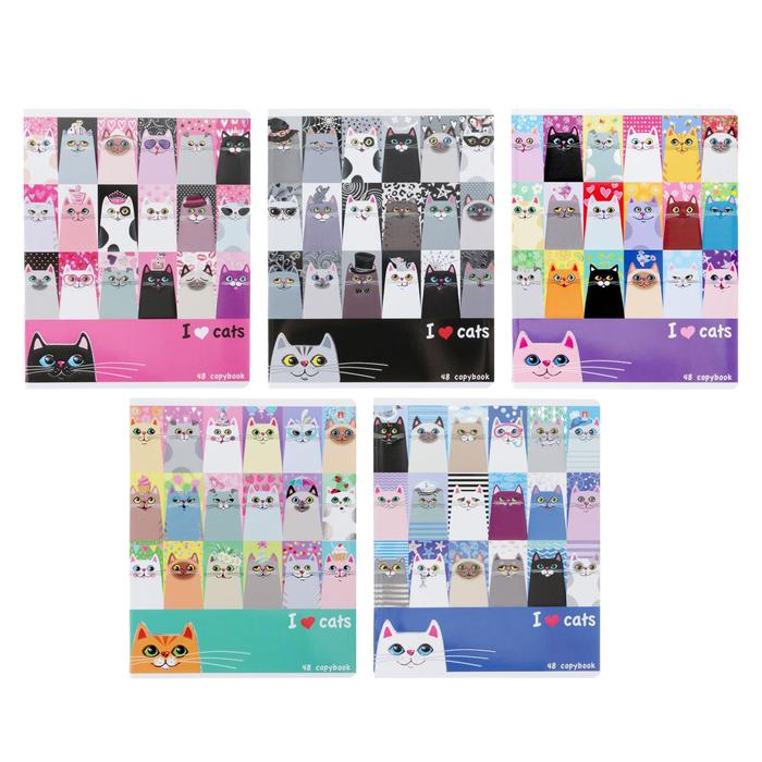 Тетрадь 48 листов клетка «Котомания», обложка мелованный картон, УФ-лак, фольгирование, конгрев, МИКС
Тетрадь 48 листов клетка «Котомания», обложка мелованный картон, УФ-лак, фольгирование, конгрев, МИКС