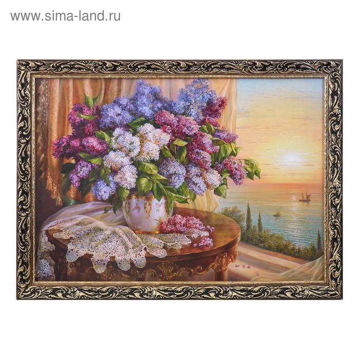 Картина "Букет сирени на столе" 57х77см
Картина "Букет сирени на столе" 57х77см