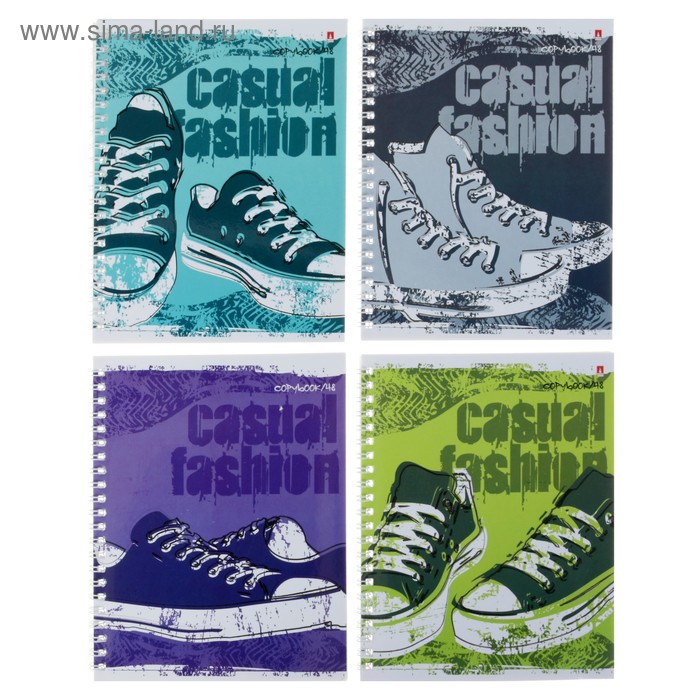 Тетрадь 48 листов в клетку на гребне «Кеды», обложка мелованный картон, глянцевая ламинация, МИКС
Тетрадь 48 листов в клетку на гребне «Кеды», обложка мелованный картон, глянцевая ламинация, МИКС