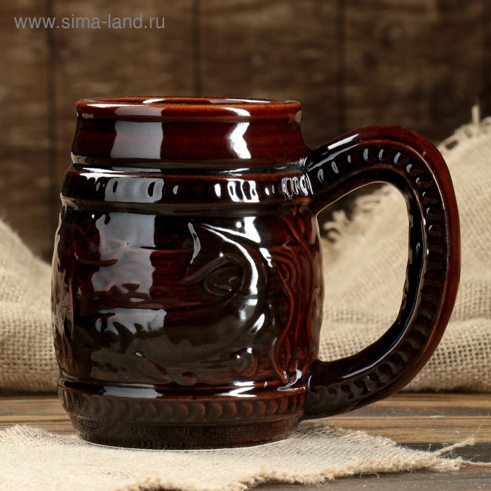 Бокал для пива "Рыбацкий", глазурь, 1 л
Бокал для пива "Рыбацкий", глазурь, 1 л