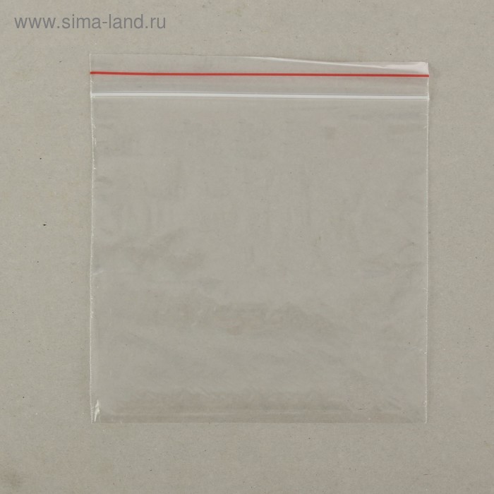 Пакет zip lock 10 х 10 см, 35 мкм (с красной полосой)
Пакет zip lock 10 х 10 см, 35 мкм (с красной полосой)