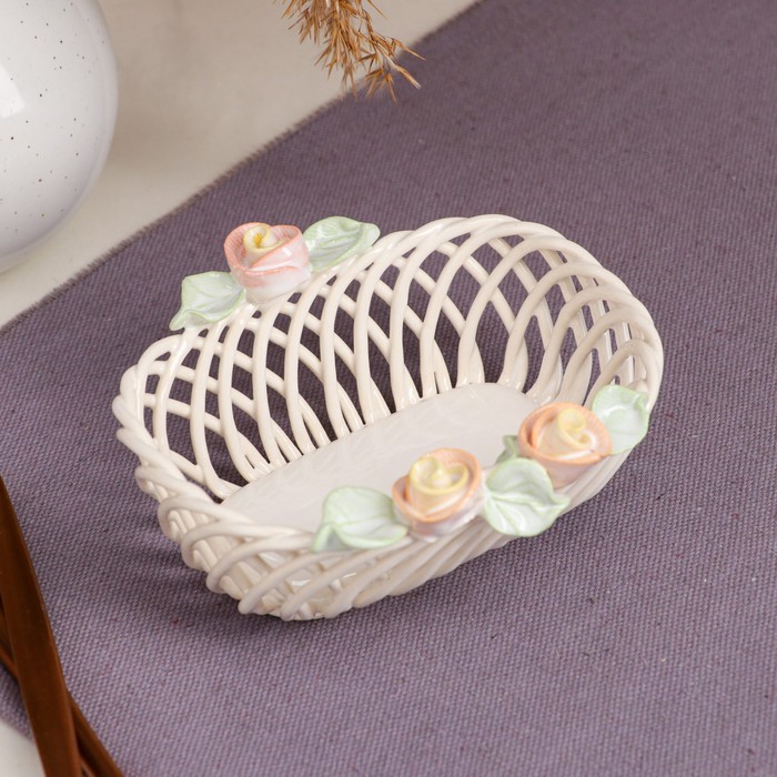 Конфетница "Малышка", белая, цветная лепка, плетение, 6 см, микс
Конфетница "Малышка", белая, цветная лепка, плетение, 6 см, микс