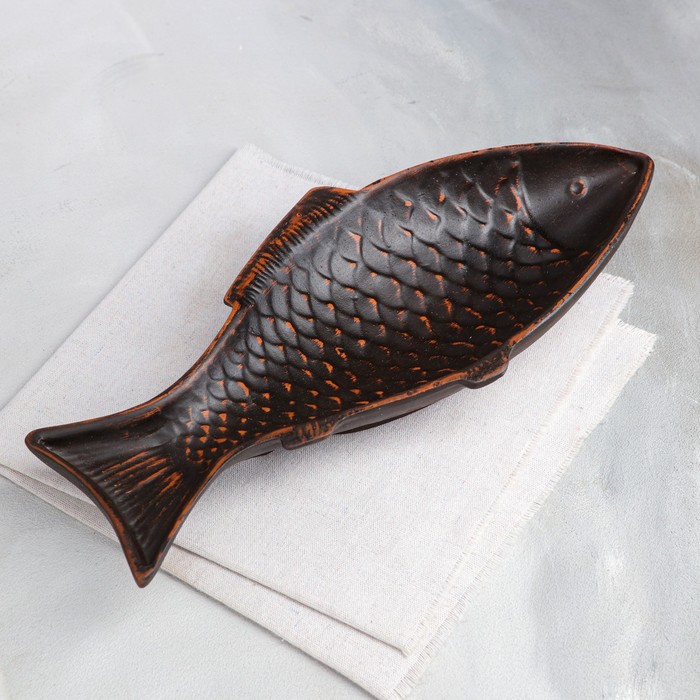 Блюдо для подачи "Карп", декор, красная глина, 36*16 см
Блюдо для подачи "Карп", декор, красная глина, 36*16 см