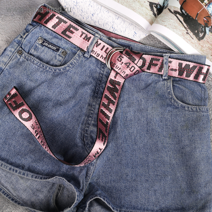 Ремень женский, ширина - 3,5 см, пряжка металл, цвет розовый 
Ремень женский, ширина - 3,5 см, пряжка металл, цвет розовый