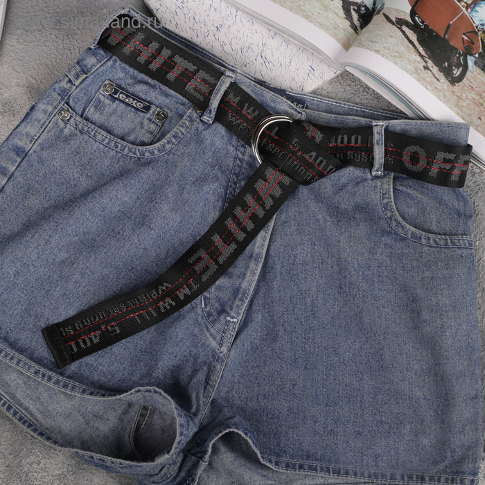 Ремень женский, ширина - 3,5 см, пряжка металл, цвет чёрный 
Ремень женский, ширина - 3,5 см, пряжка металл, цвет чёрный