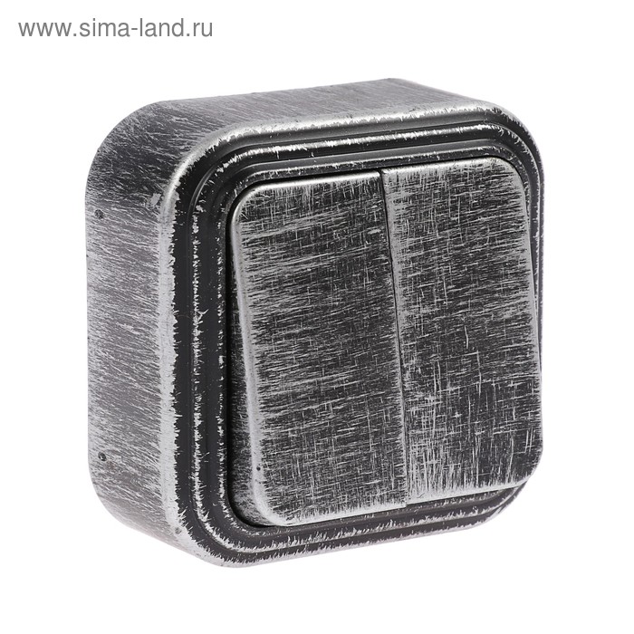 Выключатель "Элект" VA 56-232-ЧС, 6 А, 2 клавиши, наружный, цвет черный под серебро
Выключатель "Элект" VA 56-232-ЧС, 6 А, 2 клавиши, наружный, цвет черный под серебро