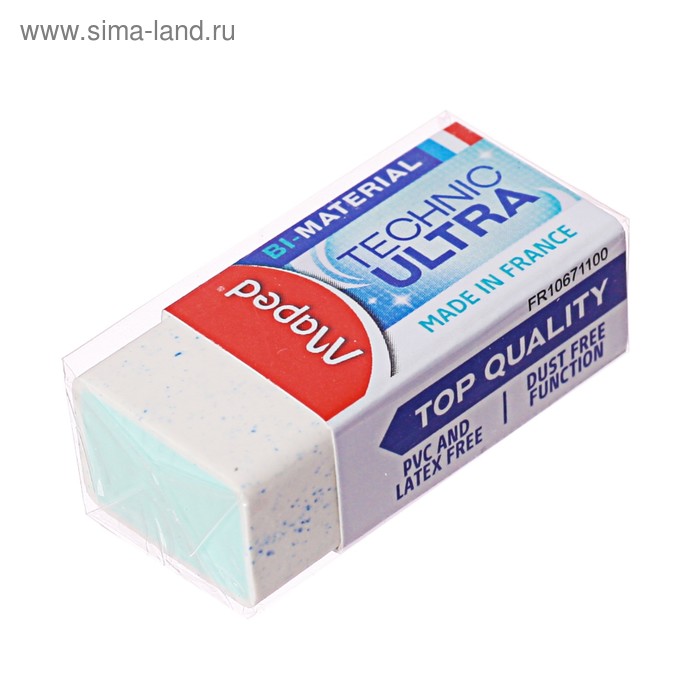 Ластик Maped MINI Technic Ultra, с формулой "без грязи", картонный футляр
Ластик Maped MINI Technic Ultra, с формулой "без грязи", картонный футляр