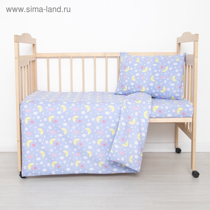 Постельное бельё детское "Спокойной ночи", цвет голубой, 112×147, 100×150, 40×60 1 шт, ситец/бязь, хл 100%
Постельное бельё детское "Спокойной ночи", цвет голубой, 112×147, 100×150, 40×60 1 шт, ситец/бязь, хл 100%