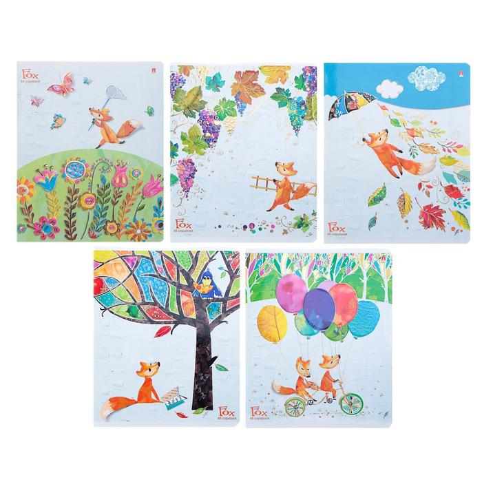 Тетрадь 48 листов в клетку «Весёлый лис», обложка мелованный картон, фольга, выборочный лак, конгрев, МИКС
Тетрадь 48 листов в клетку «Весёлый лис», обложка мелованный картон, фольга, выборочный лак, конгрев, МИКС