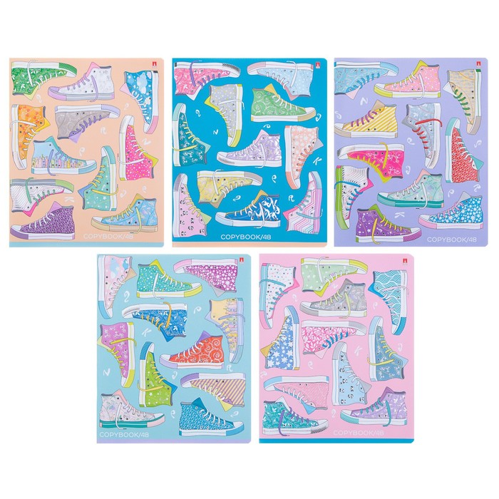 Тетрадь 48 листов клетка "Кеды", обложка мелованный картон, фольгирование, конгрев, УФ-лак, МИКС
Тетрадь 48 листов клетка "Кеды", обложка мелованный картон, фольгирование, конгрев, УФ-лак, МИКС