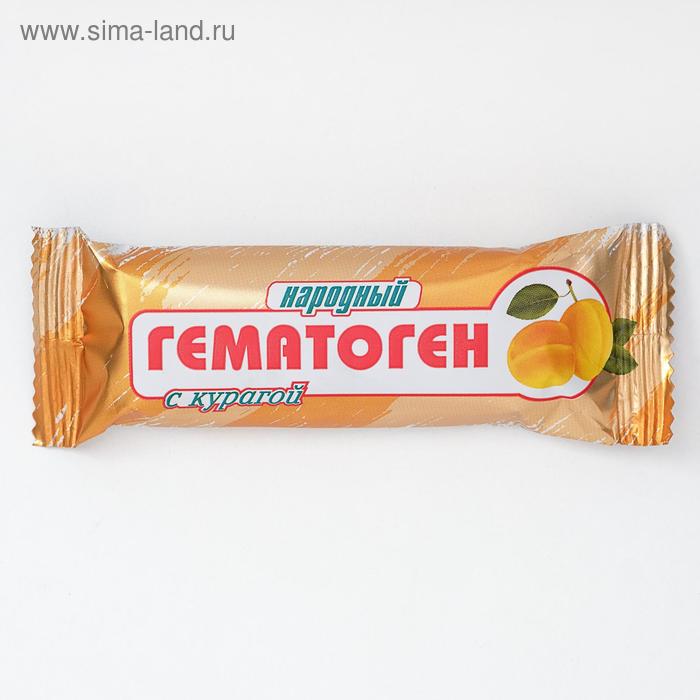 Гематоген "Народный" с курагой, 40 г.
Гематоген "Народный" с курагой, 40 г.