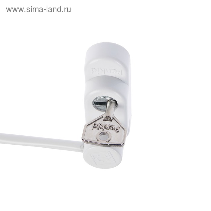 фото Замок блокирующий для окон penkid с тросом, с ключом, белый