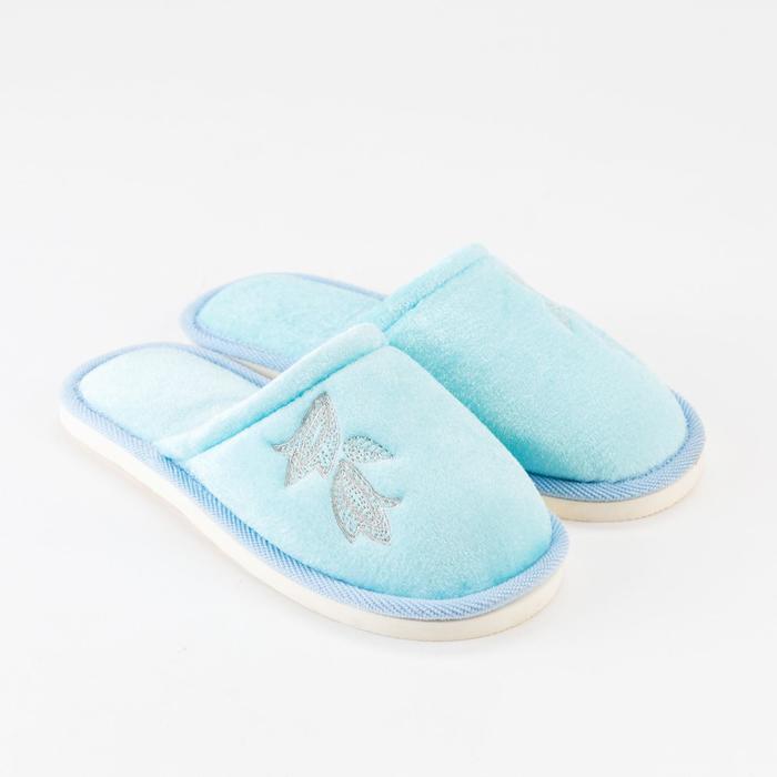 Тапочки женские, цвет голубой, размер 36/37
Тапочки женские, цвет голубой, размер 36/37
