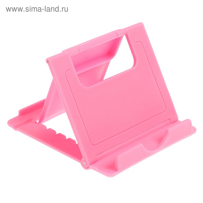 фото Подставка для телефона luazon, складная, регулируемая высота, розовая luazon home