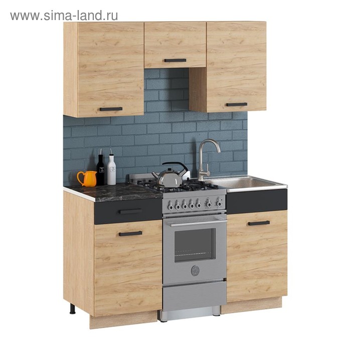 Кухонный гарнитур Алиса № 14 Дуб сонома/Дуб золотой
Кухонный гарнитур Алиса № 14 Дуб сонома/Дуб золотой