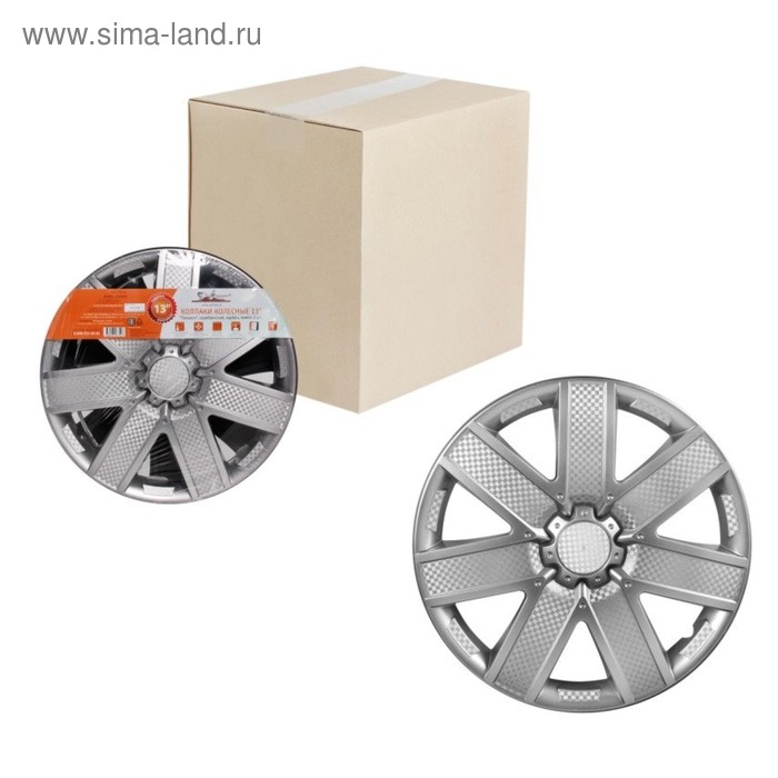 Колпаки колесные 13" "Гелакси", серебристый, карбон, компл. 2 шт
Колпаки колесные 13" "Гелакси", серебристый, карбон, компл. 2 шт