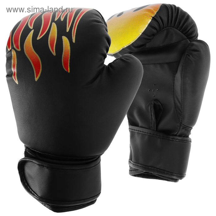 фото Перчатки боксёрские подростковые, цвет чёрный