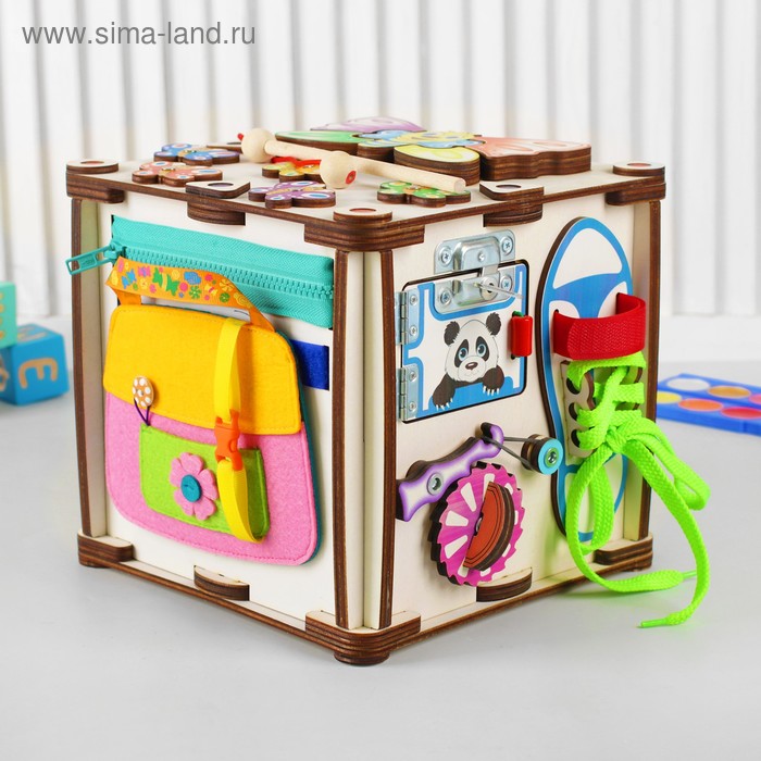 Бизикуб со светом «Зверушки» 22×22×23 см
Бизикуб со светом «Зверушки» 22×22×23 см