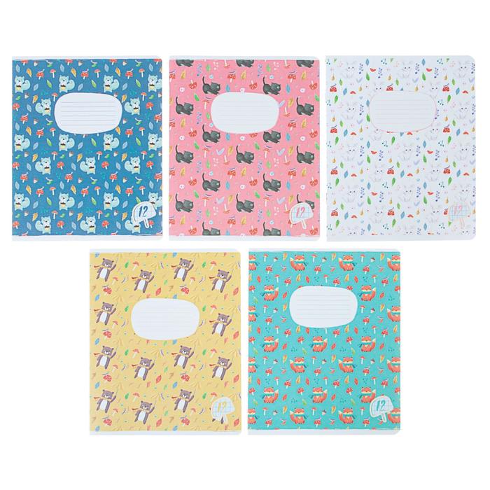 Тетрадь 12 листов в клетку «Паттерн с животными», обложка мелованный картон, тиснение "лён", блок офсет, МИКС
Тетрадь 12 листов в клетку «Паттерн с животными», обложка мелованный картон, тиснение "лён", блок офсет, МИКС