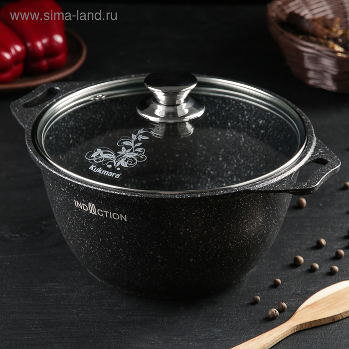 Кастрюля линия Marble Induction, 3 л, стеклянная крышка, антипригарное покрытие, цвет тёмный мрамор
Кастрюля линия Marble Induction, 3 л, стеклянная крышка, антипригарное покрытие, цвет тёмный мрамор