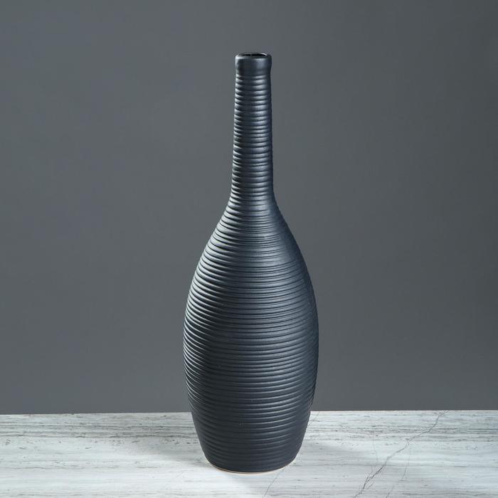 Ваза настольная "Кегля", чёрная, матовая, 35 см, керамика
Ваза настольная "Кегля", чёрная, матовая, 35 см, керамика