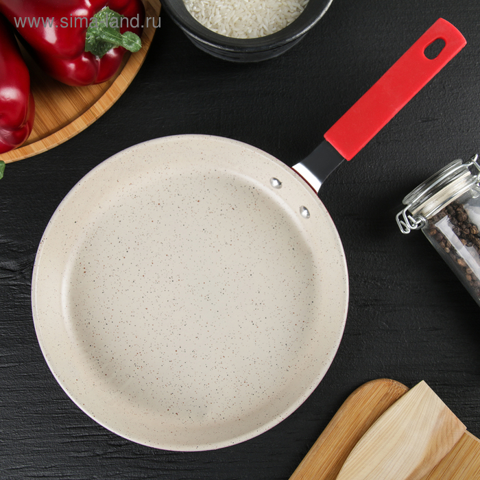 Сковорода «Мрамор светлый», d=19 см, силиконовая ручка, антипригарное покрытие, цвет МИКС
Сковорода «Мрамор светлый», d=19 см, силиконовая ручка, антипригарное покрытие, цвет МИКС