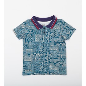 Футболка поло для мальчика, цвет тёмно-голубой принт, рост 98 см
Футболка поло для мальчика, цвет тёмно-голубой принт, рост 98 см