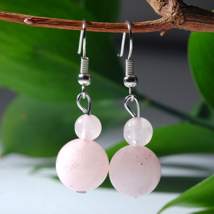 Серьги шар №12 "Кварц розовый"
Серьги шар №12 "Кварц розовый"
