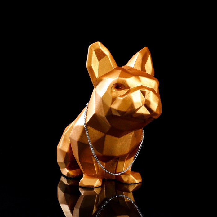 Копилка "Собака Бульдог оригами", медь, 24 см 
Копилка "Собака Бульдог оригами", медь, 24 см