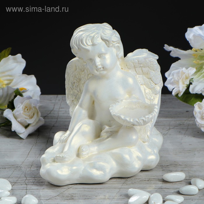 Статуэтка-подсвечник "Ангел", перламутровый цвет, 16 см
Статуэтка-подсвечник "Ангел", перламутровый цвет, 16 см