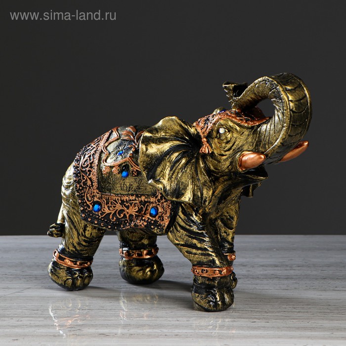 Статуэтка "Слон классный", бронза, гипс, 26 см, микс
Статуэтка "Слон классный", бронза, гипс, 26 см, микс