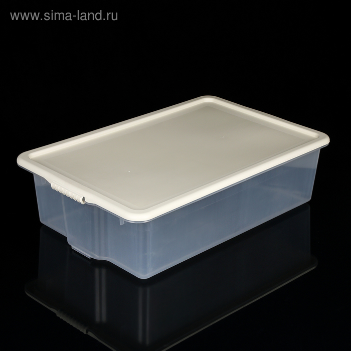 Контейнер для хранения с крышкой Porter, 32 л, 66×42×18 см, цвет слоновая кость
Контейнер для хранения с крышкой Porter, 32 л, 66×42×18 см, цвет слоновая кость