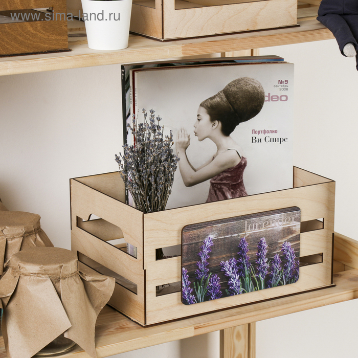 Ящик для хранения «Лаванда», 300 × 150 × 200 мм
Ящик для хранения «Лаванда», 300 × 150 × 200 мм