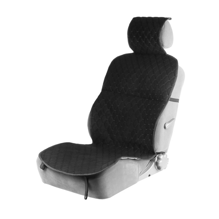 фото Накидка на переднее сиденье, лен, размер 55 х 150 см, черный