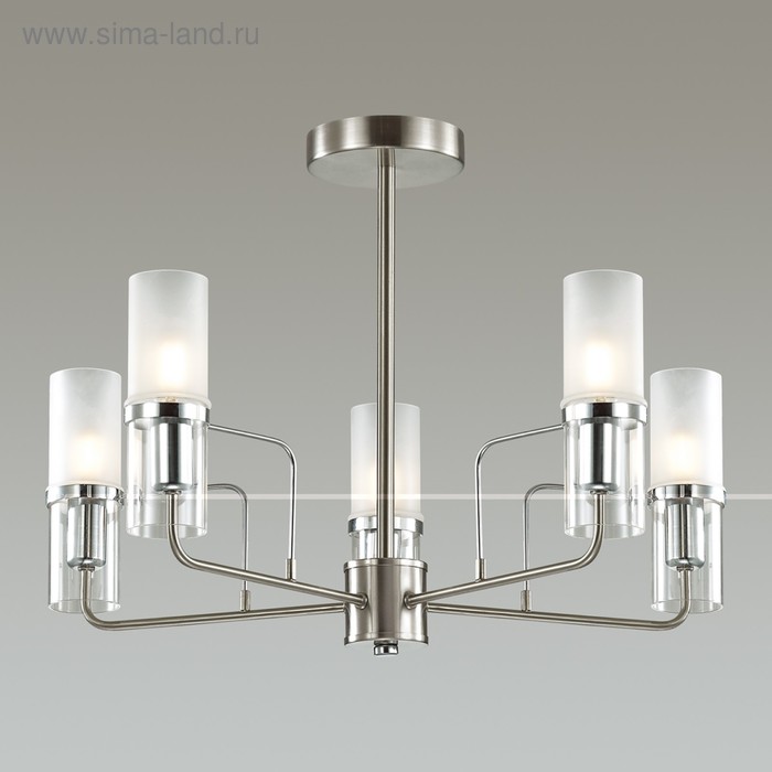 Люстра NEVADA 5x40Вт E14 никель, хром
Люстра NEVADA 5x40Вт E14 никель, хром