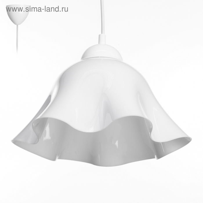 Светильник "Симпл" 1x15Вт E27 белый 28х28х14(+60)см 
Светильник "Симпл" 1x15Вт E27 белый 28х28х14(+60)см